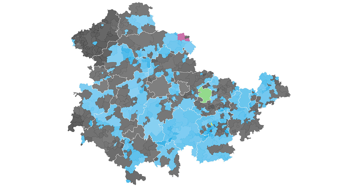 Europawahlkarte 2019: So hat Thüringen gewählt